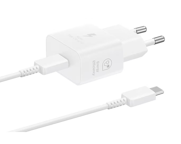 Ładowarka sieciowa Samsung 25W GaN USB-C SFC z kablem USB-C