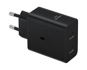 Ładowarka sieciowa Samsung 50W Power Adapter Duo 2x USB-C z kablem USB-C - czarna (EP-T5020XBEGWW)