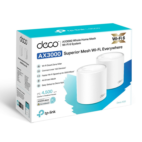 Zdjęcie produktu: TP-Link Deco Mesh X50 system WiFi AX3000 (2 szt.)