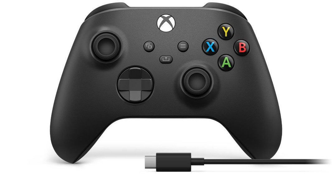 Zdjęcie produktu: Microsoft Xbox Series Kontroler bezprzewodowy + kabel USB-C Carbon Black 1V800002