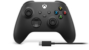 Miniatura zdjęcia: Microsoft Xbox Series Kontroler bezprzewodowy + kabel USB-C Carbon Black 1V800002