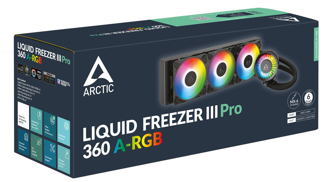 Zdjęcie produktu: Arctic Liquid Freezer III Pro 360 ARGB Black (ACFRE00184A)
