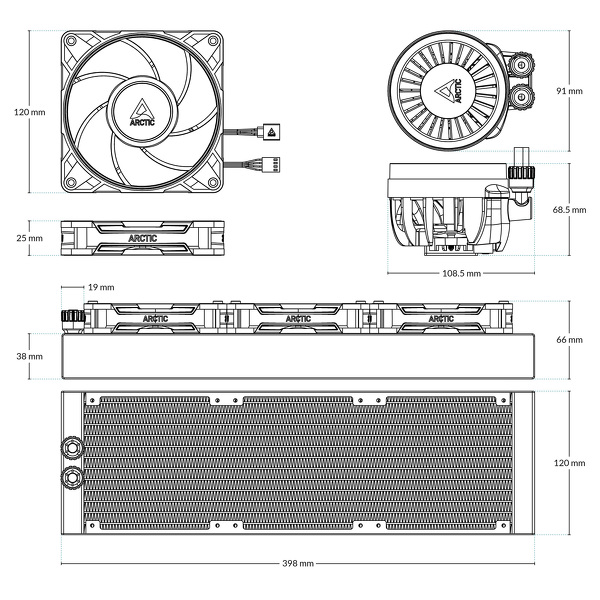 Zdjęcie produktu: Arctic Liquid Freezer III Pro 360 ARGB White (ACFRE00188A)