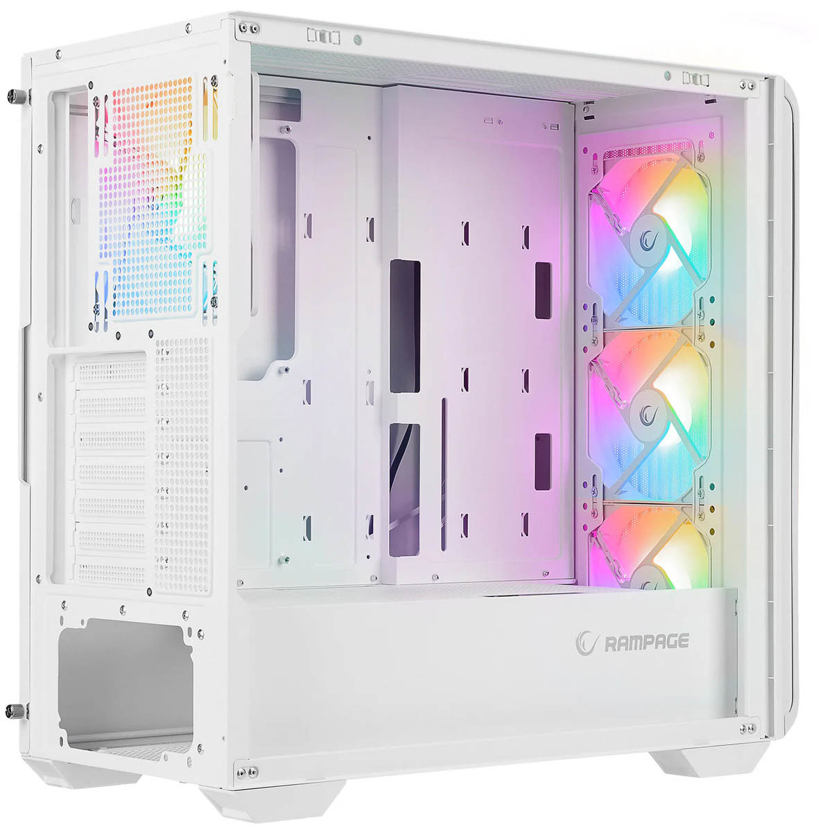 Obudowa do komputera Rampage Craft 4x wentylatory ARGB biała