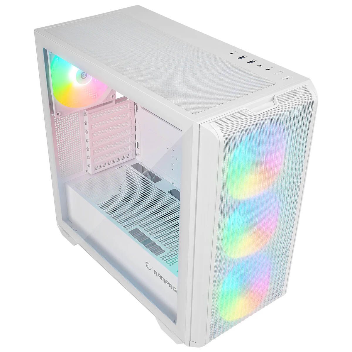 Obudowa do komputera Rampage Craft 4x wentylatory ARGB biała