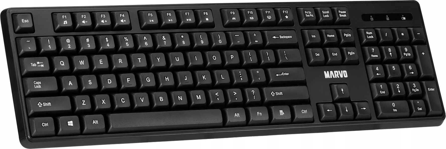 Zdjęcie produktu: Zestaw bezprzewodowy MARVO Office  klawiatura i mysz WS005 BK