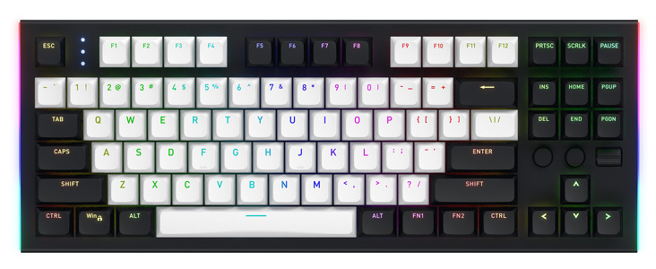 Miniatura produktu: Klawiatura HATOR Gravity TKL HTK560 czarna