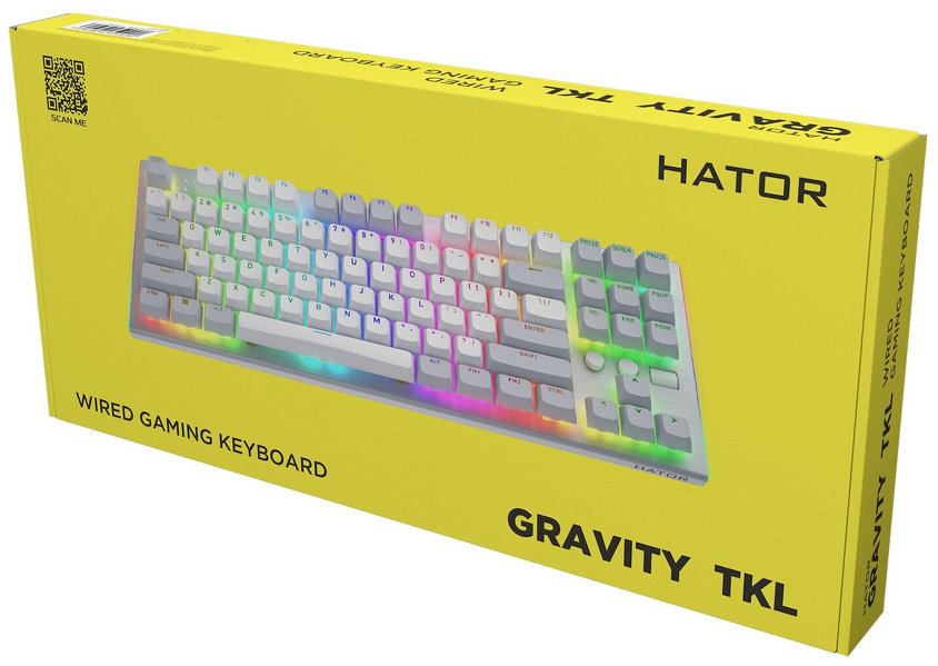 Zdjęcie produktu: Klawiatura HATOR Gravity TKL HTK561 biała