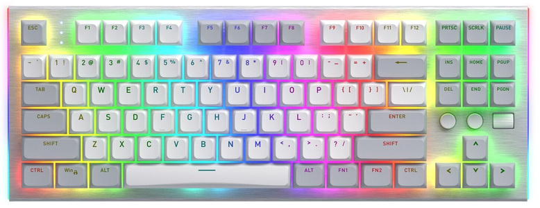 Miniatura produktu: Klawiatura HATOR Gravity TKL HTK561 biała