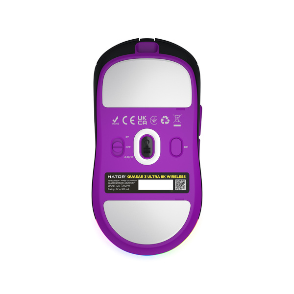 Zdjęcie produktu: Mysz HATOR Quasar 3 ULTRA 8K, bezprzewodowa HTM770, czarna