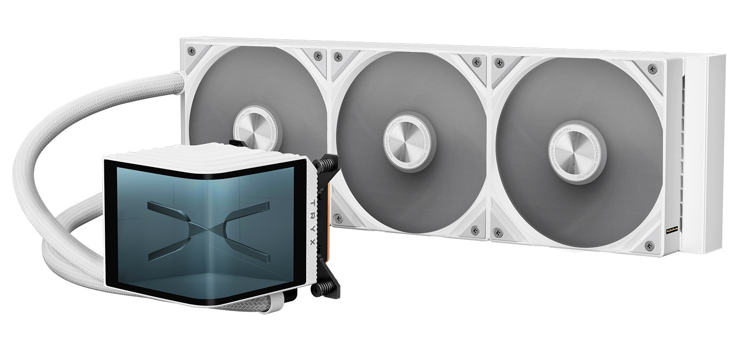 Chłodzenie wodne Tryx Panorama v2 360mm White wyświetlacz 3D AMOLED (L-P360N-DS3M-G1W)