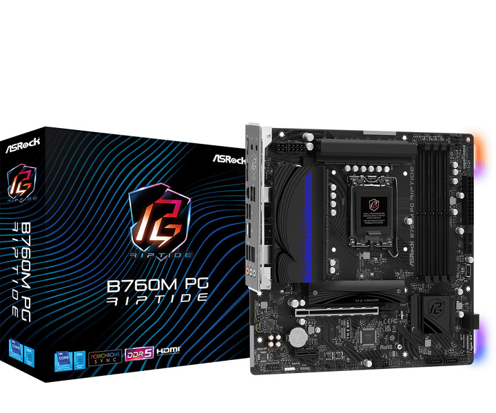 Zdjęcie produktu: Płyta główna ASRock B760M PG RIPTIDE DDR5 LGA1700