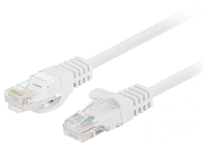 Miniatura produktu: Kabel Lanberg RJ45 Patch cord Kat.6 UTP 0.25m Biały Fluke Passed 10-Pack