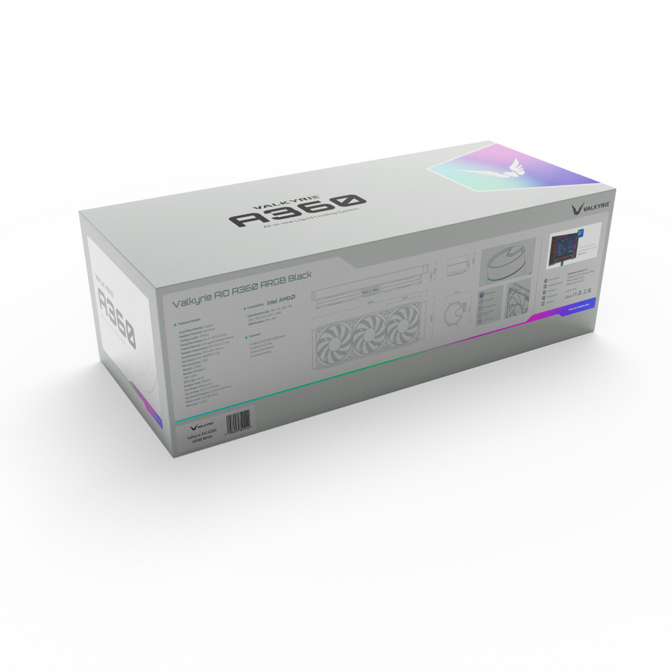 Chłodzenie AIO Valkyrie A360 White (VK-AIOA360W)