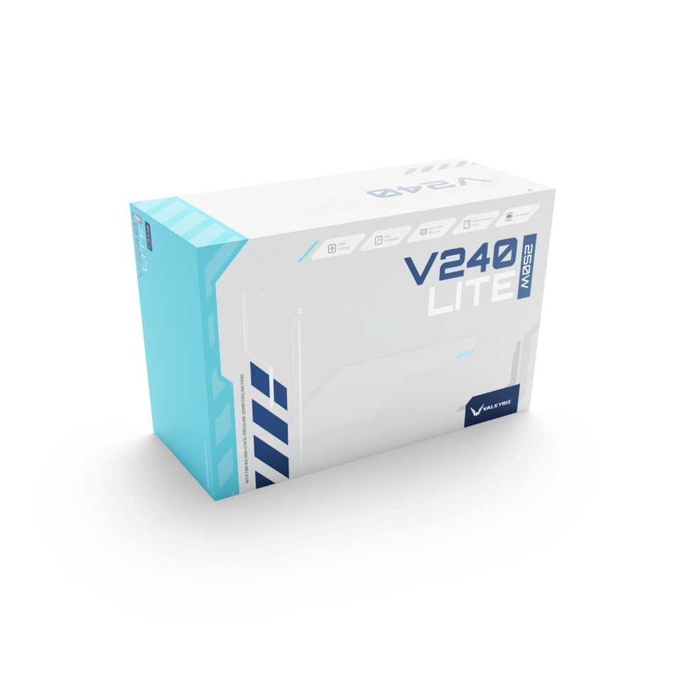 Chłodzenie AIO Valkyrie V240 Lite ARGB White (VK-AIOVL240W)