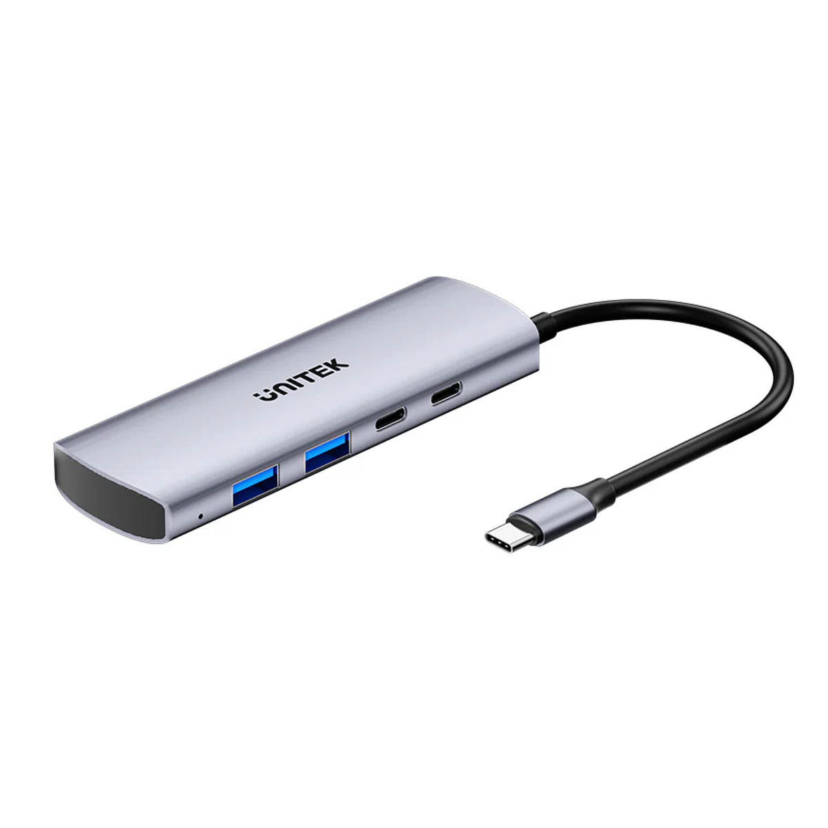 Unitek HUB 4w1 USB-C 10 Gbps, 2x USB-A i 2x USB-C (H1112DGY01)