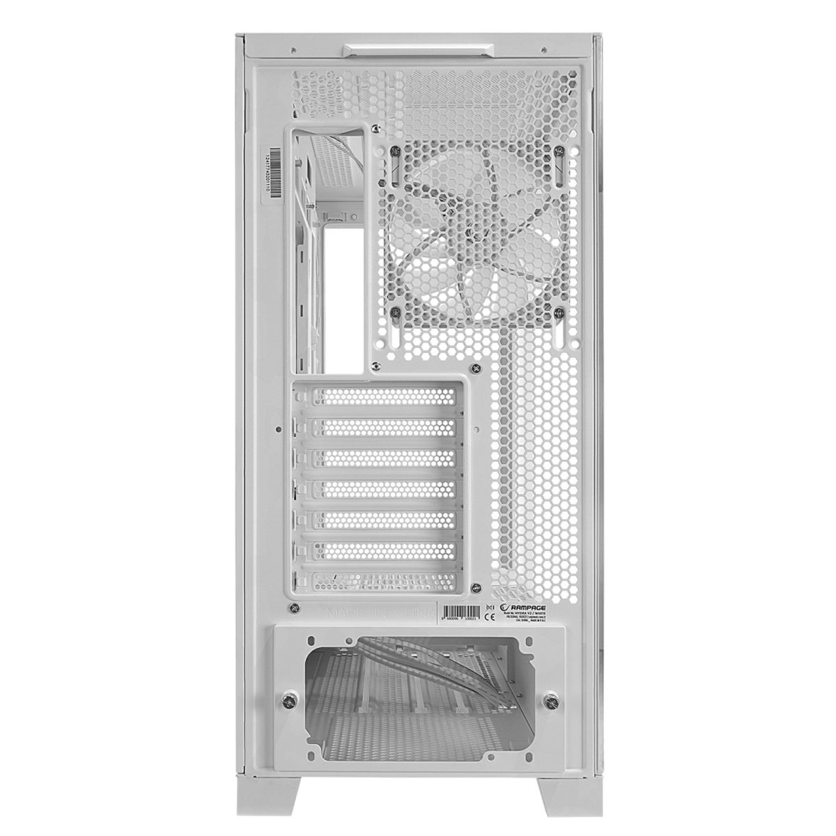 Obudowa do komputera Rampage Hydra V2 akwarium 4x wentylator ARGB biała Obudowa do komputera Rampage Hydra V2 akwarium 4x wentylator ARGB biała