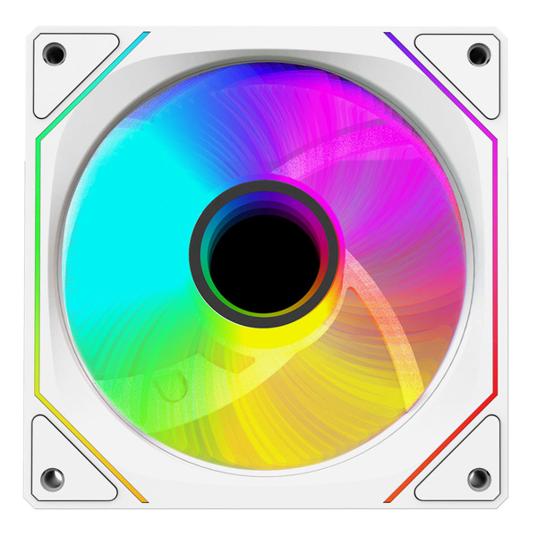 Zdjęcie produktu: Wentylator Rampage do obudowy 120MM 1800RPM Infinite loop ARGB biały PWM