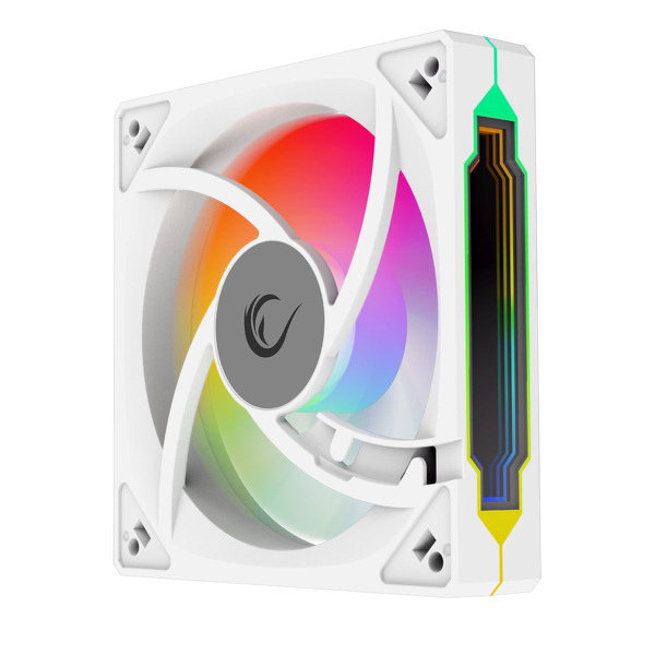 Zdjęcie produktu: Wentylator Rampage do obudowy 120MM 1800RPM Infinite loop ARGB biały PWM