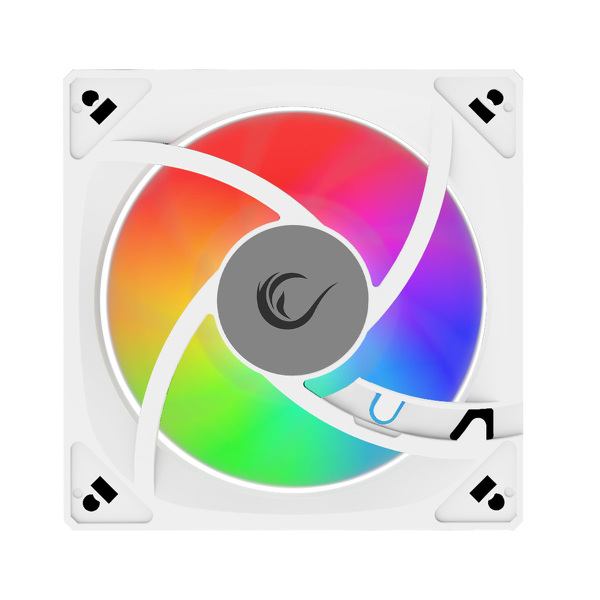 Zdjęcie produktu: Wentylator Rampage do obudowy 120MM 1800RPM Infinite loop ARGB biały PWM