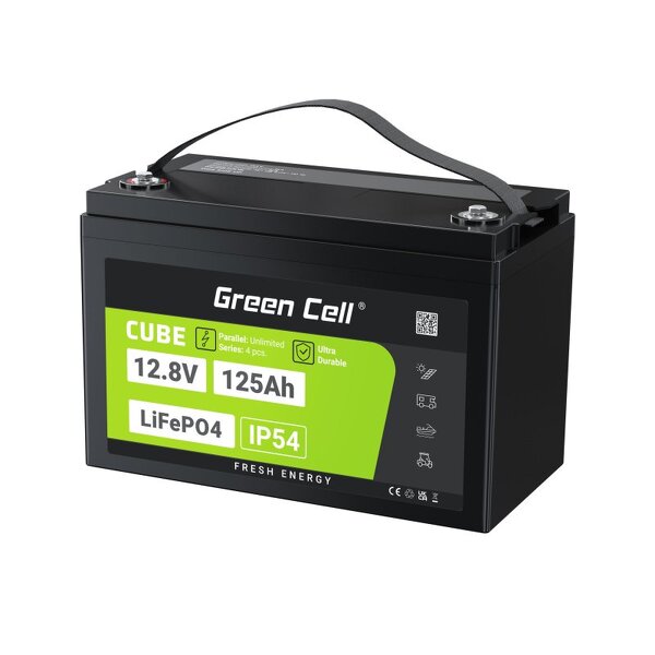 Zdjęcie produktu: Green Cell CUBE LiFePO4 125Ah 12.8V 1600Wh