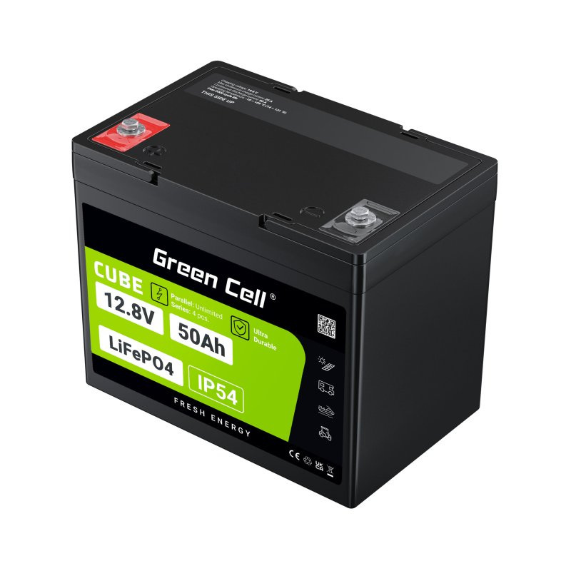 Green Cell CUBE Akumulator LiFePO4 50Ah 12.8V 640Wh Green Cell CUBE Akumulator LiFePO4 50Ah 12.8V 640Wh