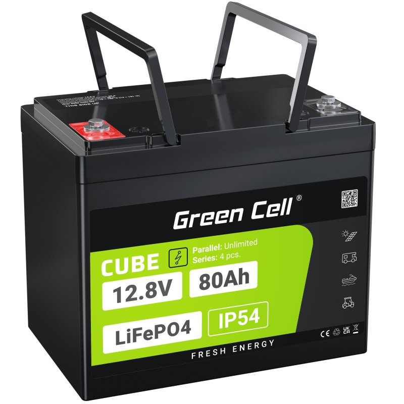 Green Cell CUBE Akumulator LiFePO4 80Ah 12.8V 1024Wh