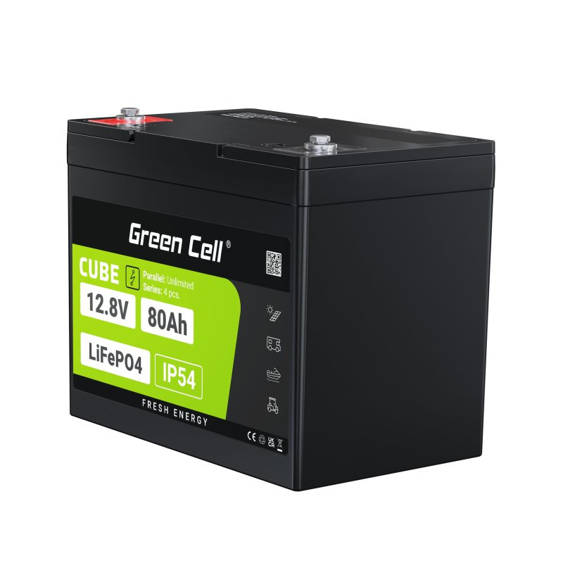 Green Cell CUBE Akumulator LiFePO4 80Ah 12.8V 1024Wh