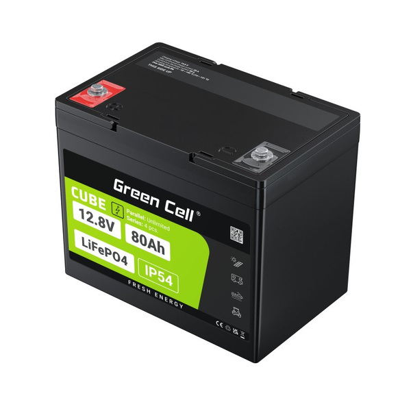 Zdjęcie produktu: Green Cell CUBE Akumulator LiFePO4 80Ah 12.8V 1024Wh