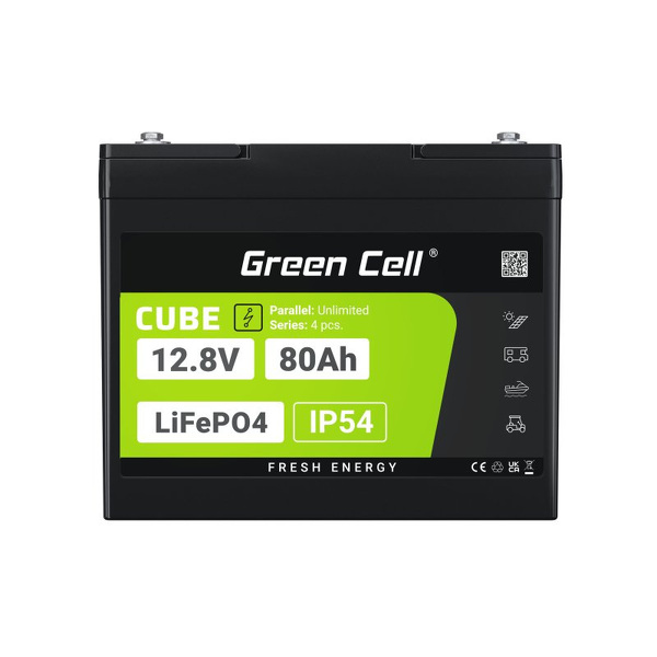 Zdjęcie produktu: Green Cell CUBE Akumulator LiFePO4 80Ah 12.8V 1024Wh