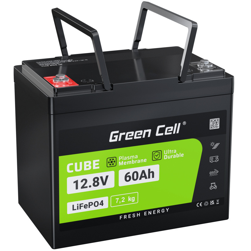 Akumulator LiFePO4 Green Cell 12V 12.8V 60Ah