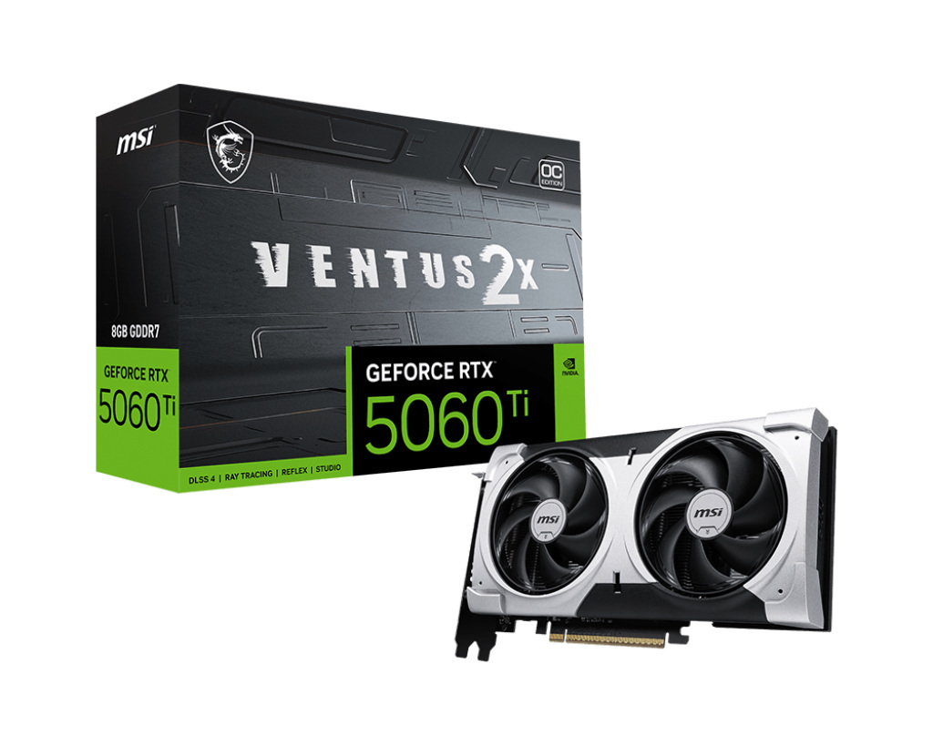 MSI GeForce RTX 5060 Ti VENTUS 2X OC PLUS 8GB GDDR7 DLSS 4