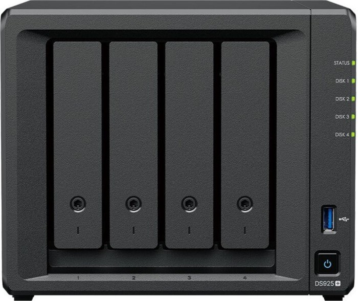Synology DS925+ 4-bay AMD Ryzen V1500B  4GB DDR4 2x2.5GbE