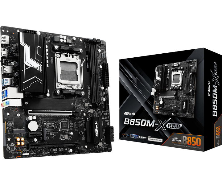 Zdjęcie produktu: Płyta główna ASRock B850M-X R2.0 AM5 Zdjęcie produktu: Płyta główna ASRock B850M-X R2.0 AM5
