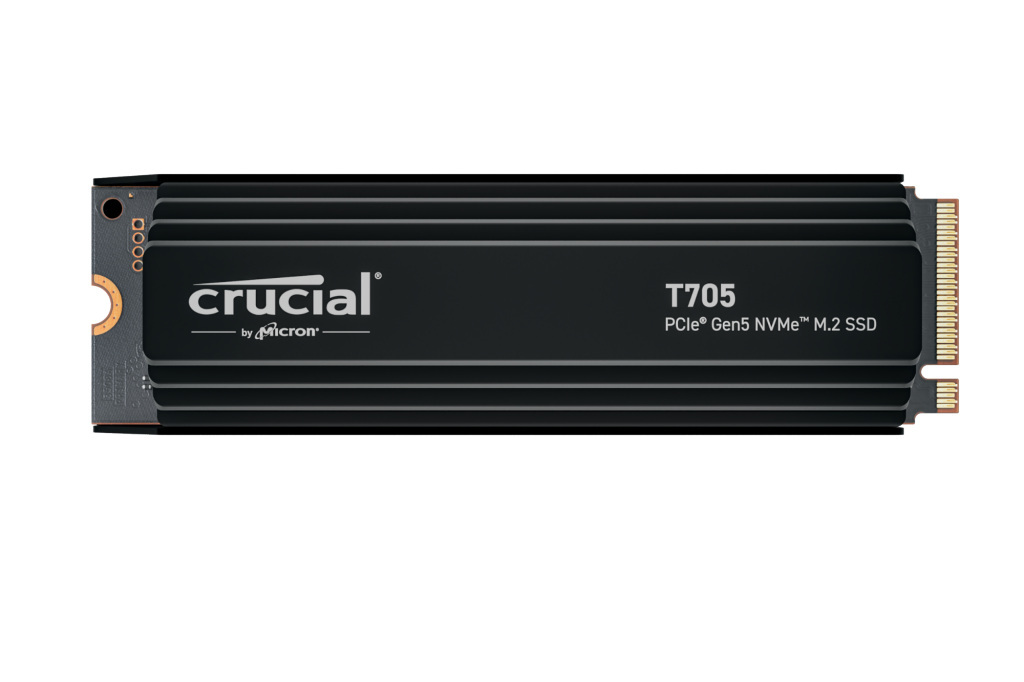 Dysk Crucial SSD T705 1TB M.2 PCIe NVMe Gen5 radiator CT1000T705SSD5