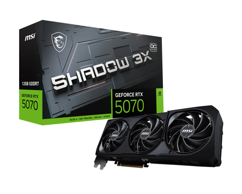MSI GeForce RTX 5070 SHADOW 3X OC 12GB GDDR7 DLSS 4 MSI GeForce RTX 5070 SHADOW 3X OC 12GB GDDR7 DLSS 4