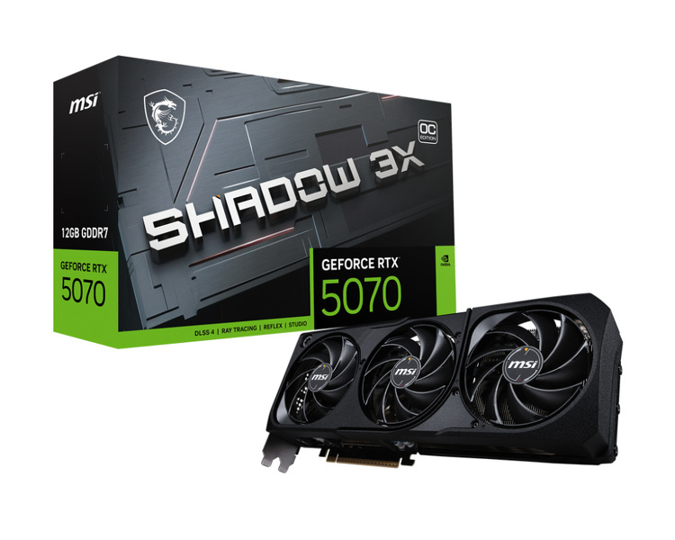 Zdjęcie produktu: MSI GeForce RTX 5070 SHADOW 3X OC 12GB GDDR7 DLSS 4 Zdjęcie produktu: MSI GeForce RTX 5070 SHADOW 3X OC 12GB GDDR7 DLSS 4