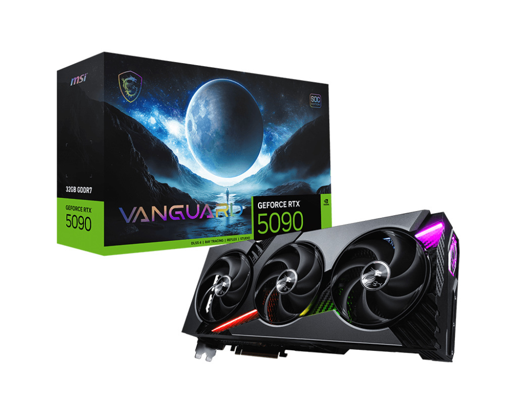MSI GeForce RTX 5090 VANGUARD SOC 32GB GDDR7 DLSS 4 MSI GeForce RTX 5090 VANGUARD SOC 32GB GDDR7 DLSS 4