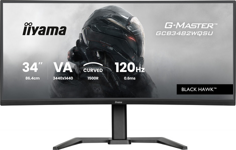 Miniatura produktu: iiyama GCB3482WQSU-B1 Black Hawk 34" UWQHD VA 120Hz