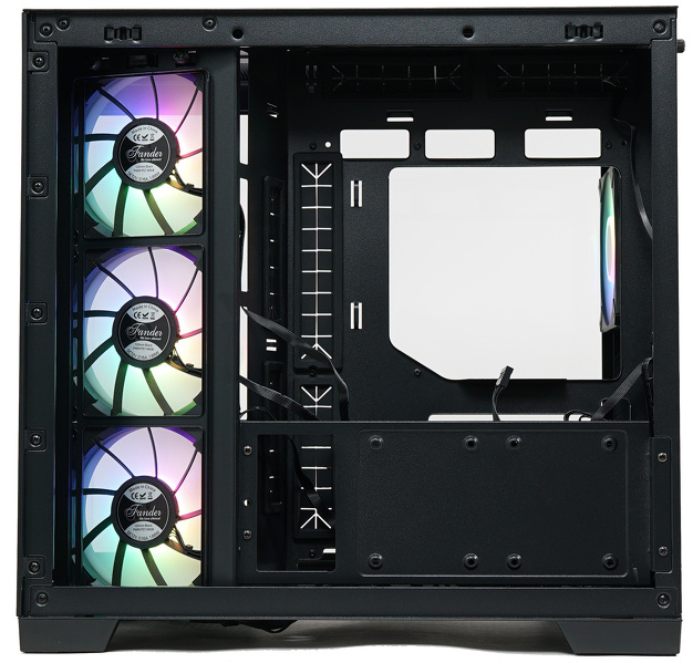 Zdjęcie produktu: Obudowa do komputera ZENPC Cube Black 4x Fander P12 PWM PST ARGB Zdjęcie produktu: Obudowa do komputera ZENPC Cube Black 4x Fander P12 PWM PST ARGB