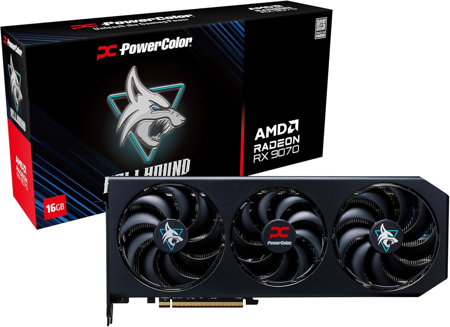 POWERCOLOR Radeon RX 9070 XT Hellhound 16GB GDDR6 (RX9070XT 16G-L/OC) POWERCOLOR Radeon RX 9070 XT Hellhound 16GB GDDR6 (RX9070XT 16G-L/OC)
