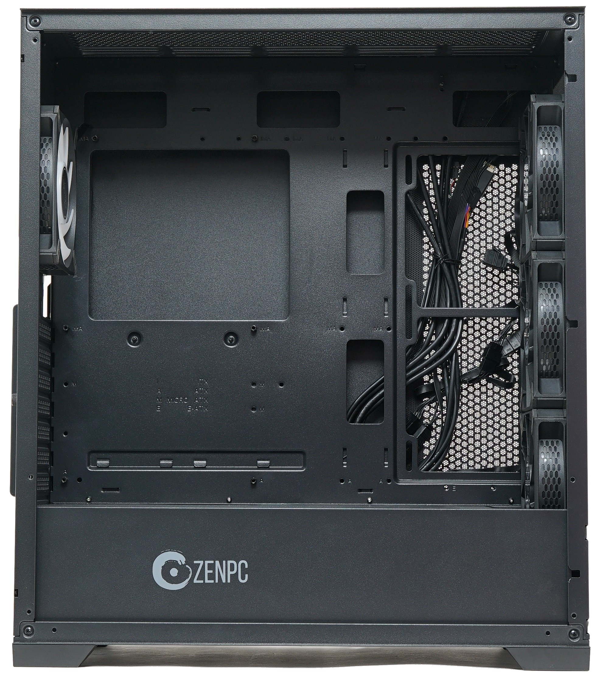 Obudowa do komputera ZENPC Apex TG Black 4x Fander P12 PWM PST ARGB