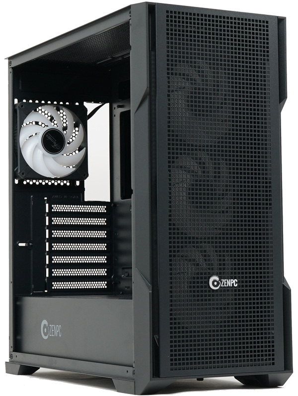 Zdjęcie produktu: Obudowa do komputera ZENPC Apex TG Black 4x Fander P12 PWM PST ARGB