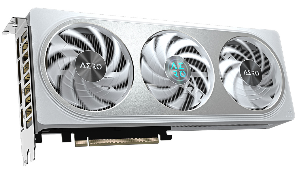 Zdjęcie produktu: Gigabyte GeForce RTX 5060 AERO OC 8GB GDDR7 DLSS 4 (GV-N5060AERO OC-8GD)
