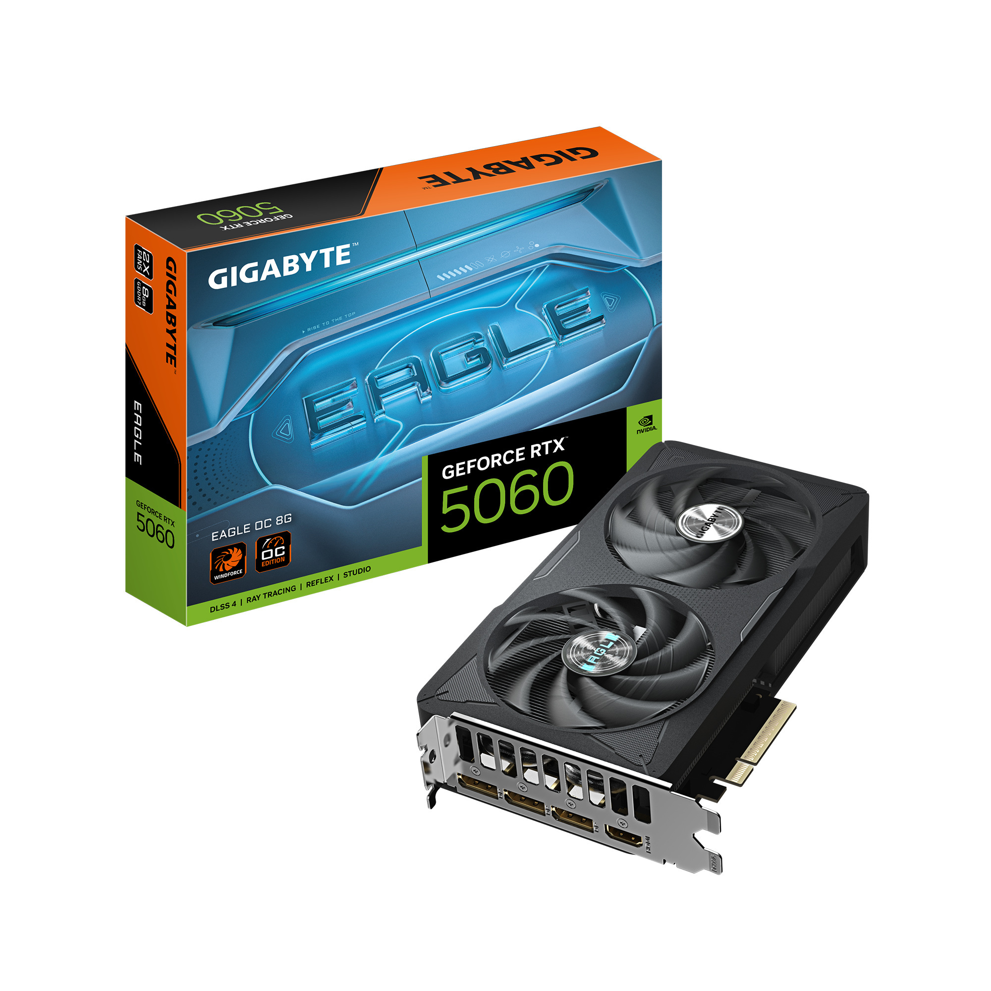 Gigabyte GeForce RTX 5060 EAGLE OC 8GB GDDR7 DLSS 4 (GV-N5060EAGLE OC-8GD)
