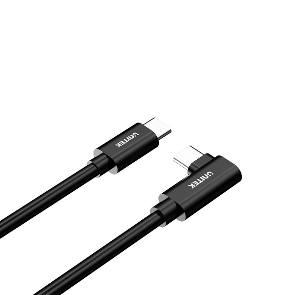 Zdjęcie produktu: Kabel przewód VR Link Pro USB-C do C 500cm Unitek kątowy 90° obsługuje 5Gps i 60W