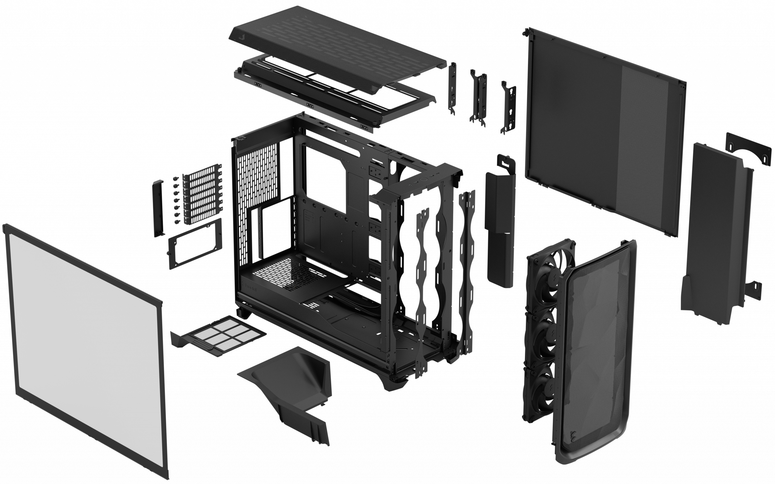 Obudowa do komputera Fractal Design Meshify 3 XL Black TG Light Tint (FD-C-MES3X-02) Obudowa do komputera Fractal Design Meshify 3 XL Black TG Light Tint (FD-C-MES3X-02)
