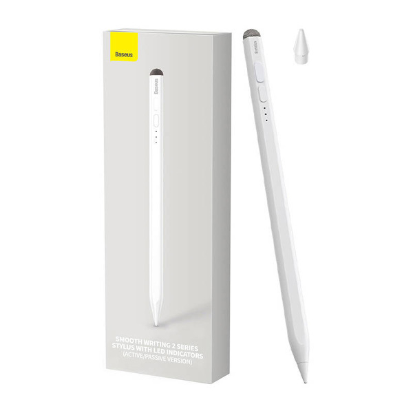 Zdjęcie produktu: Aktywny / pasywny rysik stylus do iPad Baseus Smooth Writing 2 SXBC060302 - biały