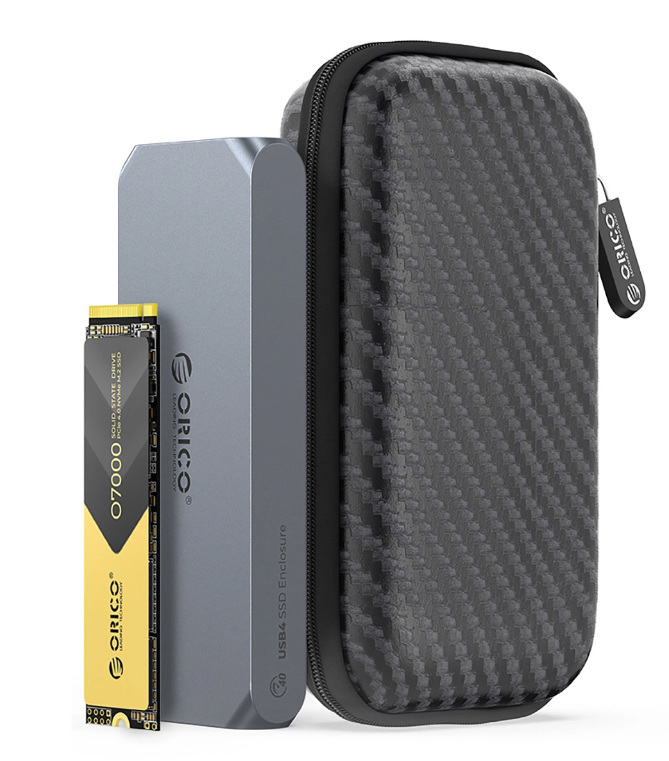 Etui na dysk zewnętrzny M.2 ORICO - czarne falowane (M2PH04)