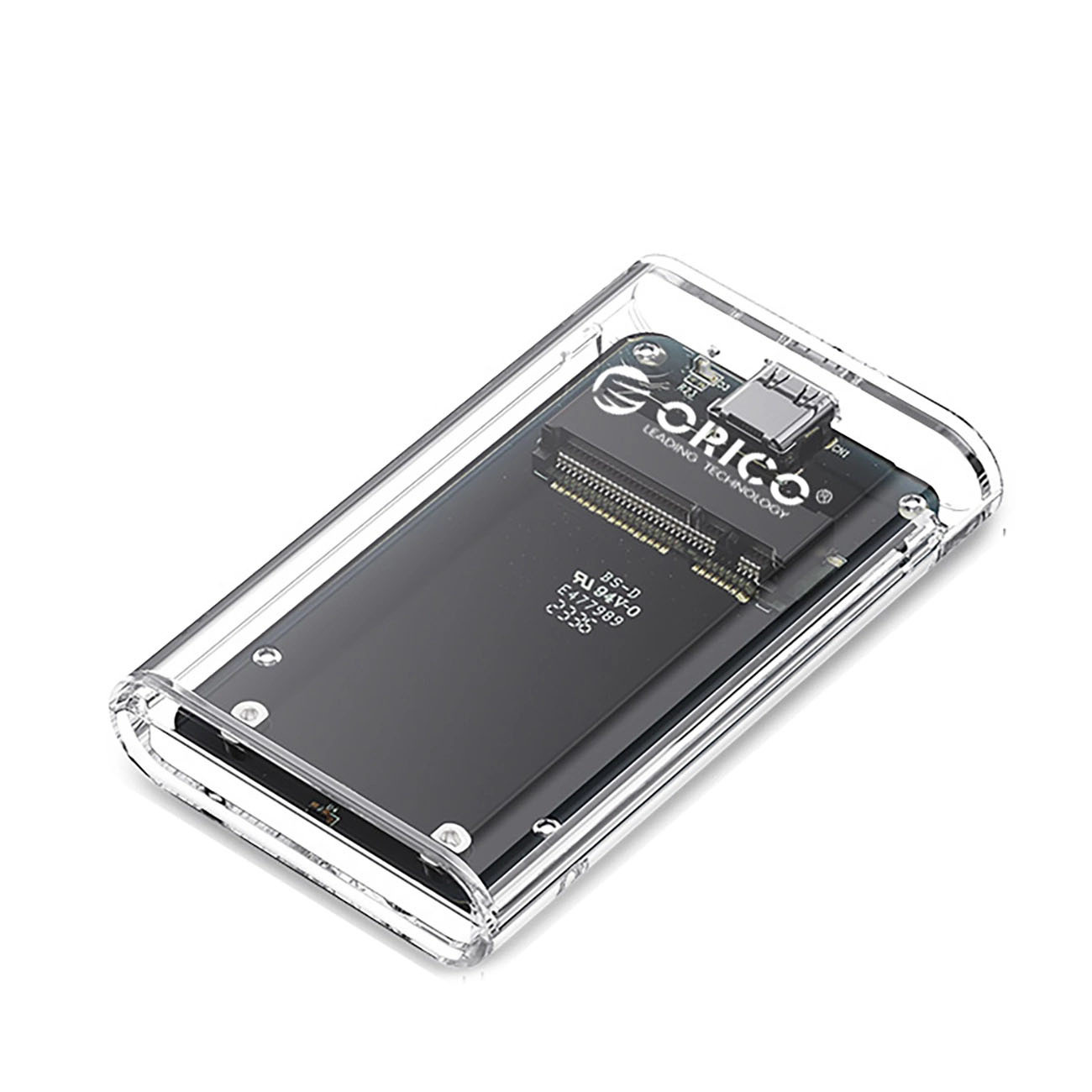 Obudowa zewnętrzna na dysk MSATA Orico TC10-MS USB-C 3.2 5Gb/s - przeźroczysta